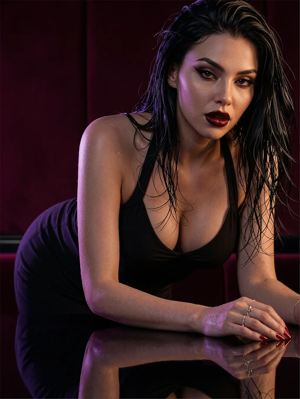 Scene card for the hotel roleplay on ChatVeil